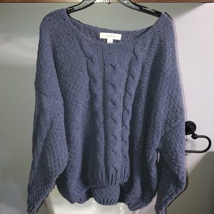 large plum sweater